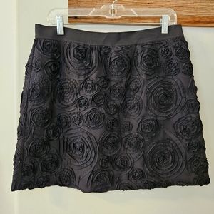 Pretty Elle A-Line Black with 3D Floral Skirt Size Medium